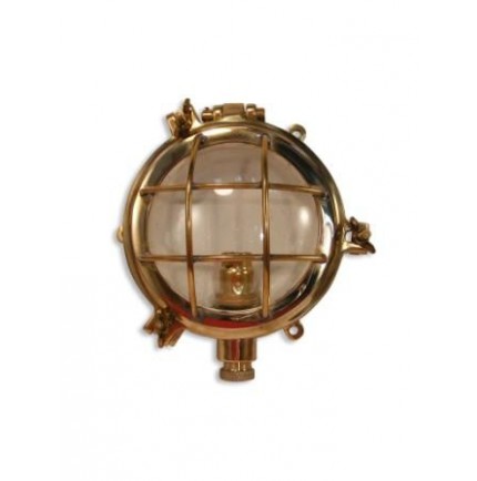 Lampe de coursive ronde étanche en laiton