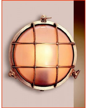 Lampe laiton ronde pour l'extérieur