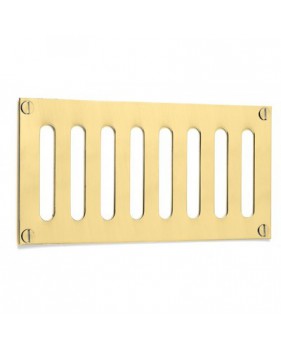 Grille d'aération rectangulaire à lumière en laiton