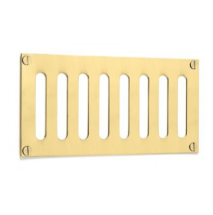 Grille d'aération rectangulaire à lumière en laiton