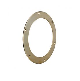 Round decklight frame in brass