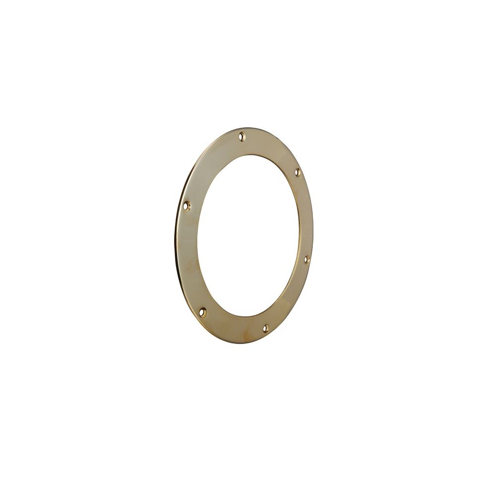 Round decklight frame in brass