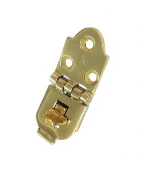 Brass staple with turning eye