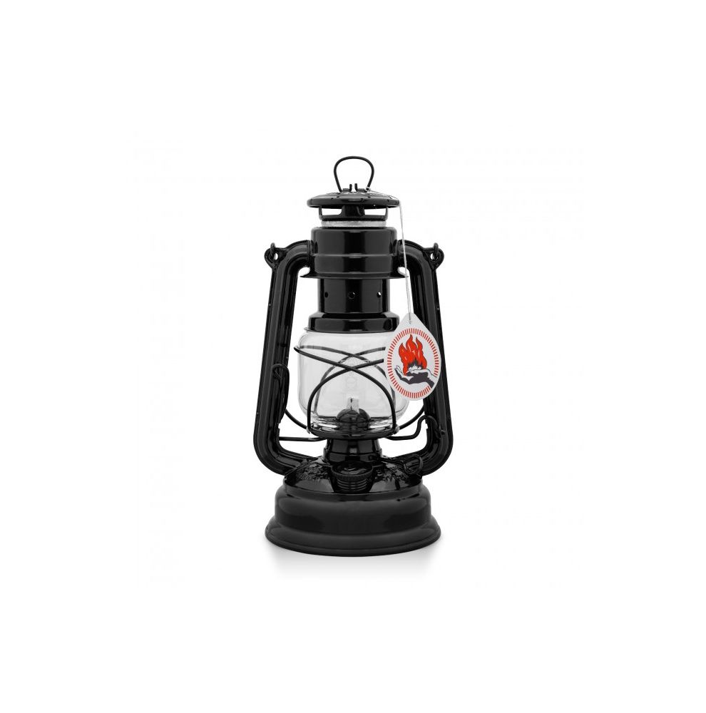 Lampe tempête à pétrole couleur noire