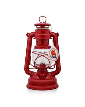 Lampe tempête à pétrole couleur rouge