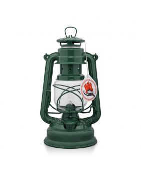 Lampe tempête à pétrole verte