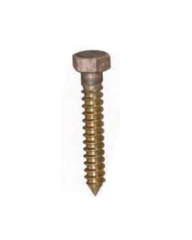 Bronze hexagon lag bolt