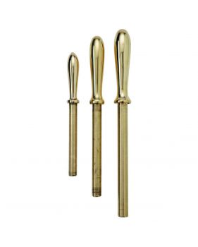 Belay pin in polished brass or bronze