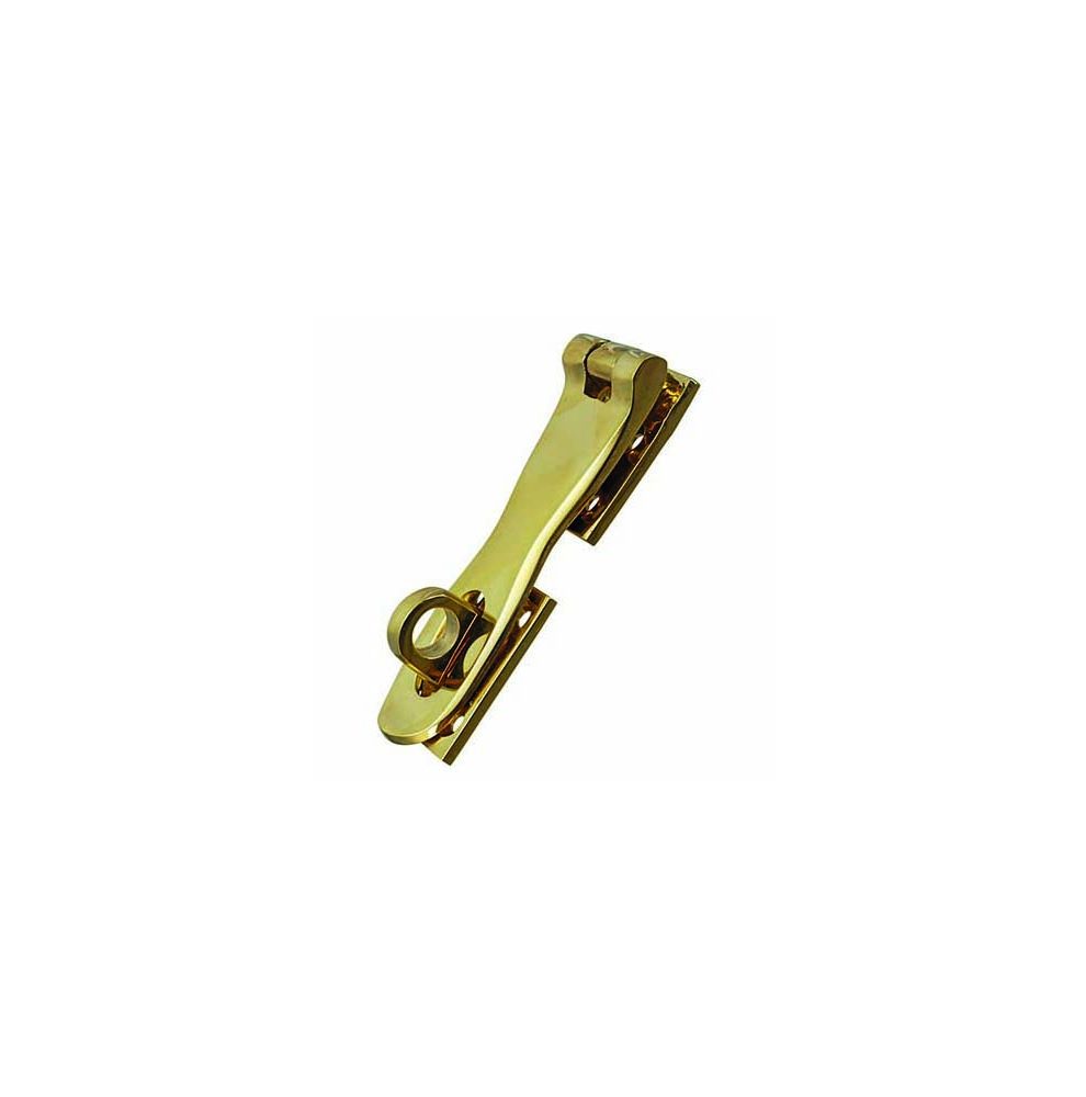 Heavy hasp polished brass