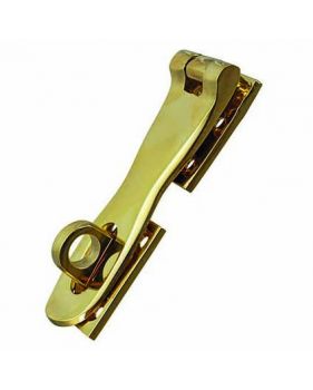 Heavy hasp polished brass