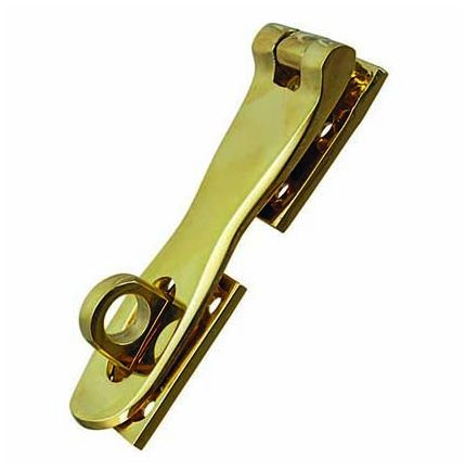 Heavy hasp polished brass