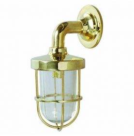 BRASS GUARDED BULKHEAD LIGHT