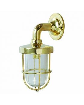 BRASS GUARDED BULKHEAD LIGHT