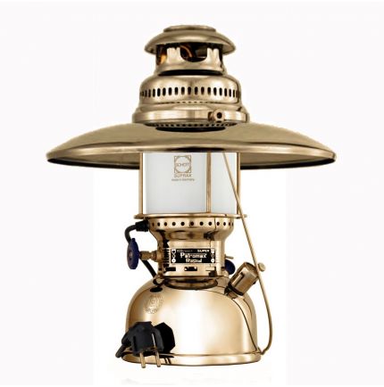 BRASS HURRICANE LAMP PETROMAX