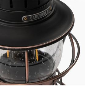 Baladeuse led rechargeable style lampe tempête bronze