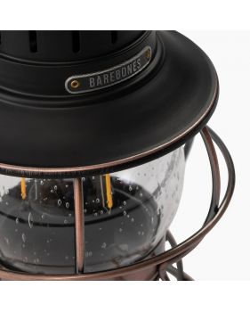 Baladeuse led rechargeable style lampe tempête bronze