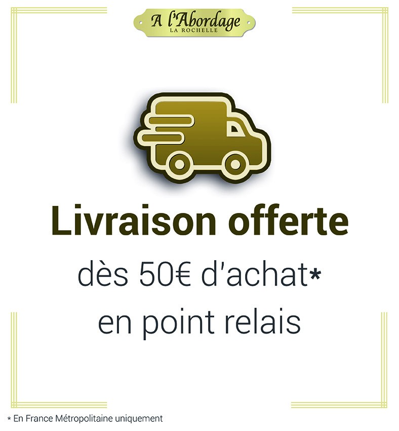 frais de port offert dès 50€ d'achat